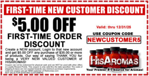 $5.00 OFF - NEW Customer Discount