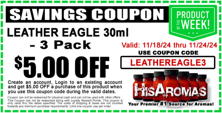 .00 OFF - LEATHER EAGLE 30ml 3 Pack