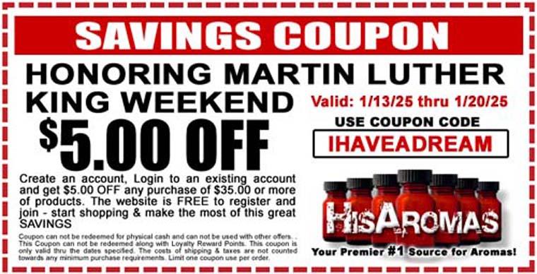 .00 OFF - HONORING MARTIN LUTHER KING WEEKEND