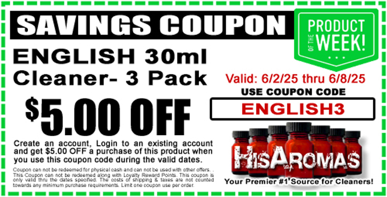 .00 OFF ENGLISH 30ml 3 Pack
