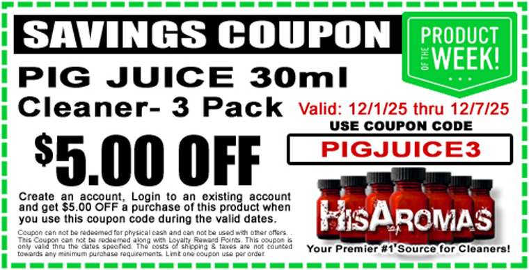 Get .00 OFF PIG JUICE 30ml Cleaner 3 Pack