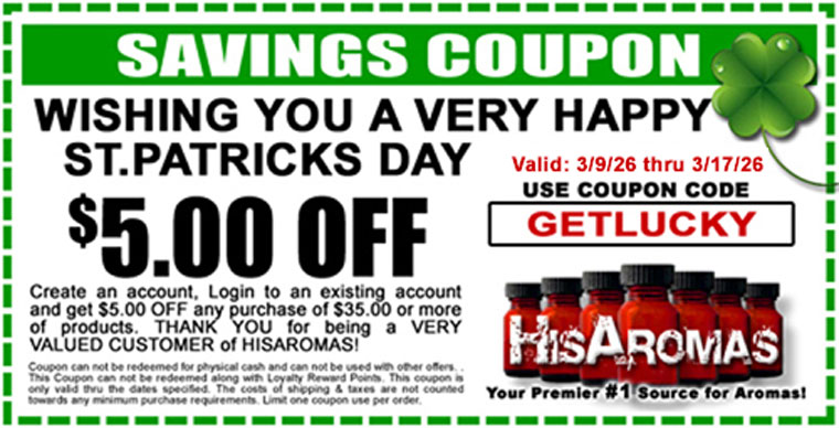 Get .00 OFF - Happy St.Patricks Day - Use Coupon Code: GETLUCKY