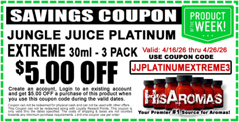 Get .00 OFF JUNGLE JUICE PLATINUM EXTREME 30ml Cleaner 3 Pack