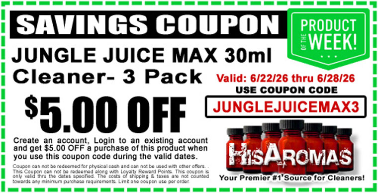 Get $5.00 OFF JUNGLE JUICE MAX 30ml Cleaner 3 Pack