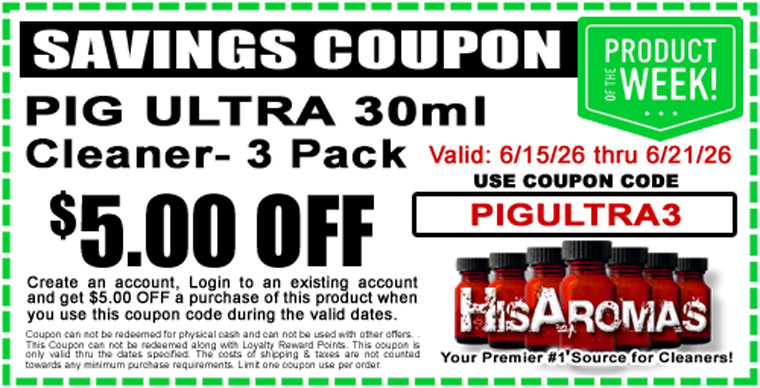 Get $5.00 OFF PIG ULTRA 30ml Cleaner 3 Pack