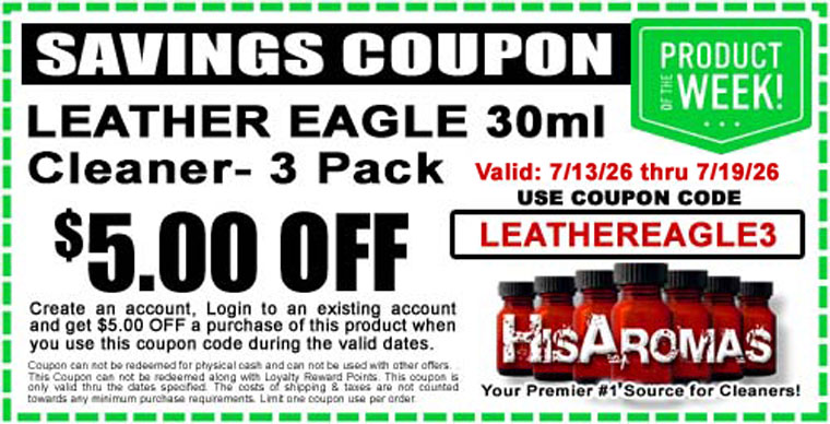 Get $5.00 OFF LEATHER EAGLE 30ml Cleaner 3 Pack