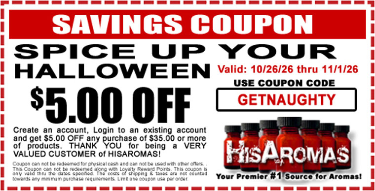 Happy Halloween - $5.00 OFF Coupon GET NAUGHTY